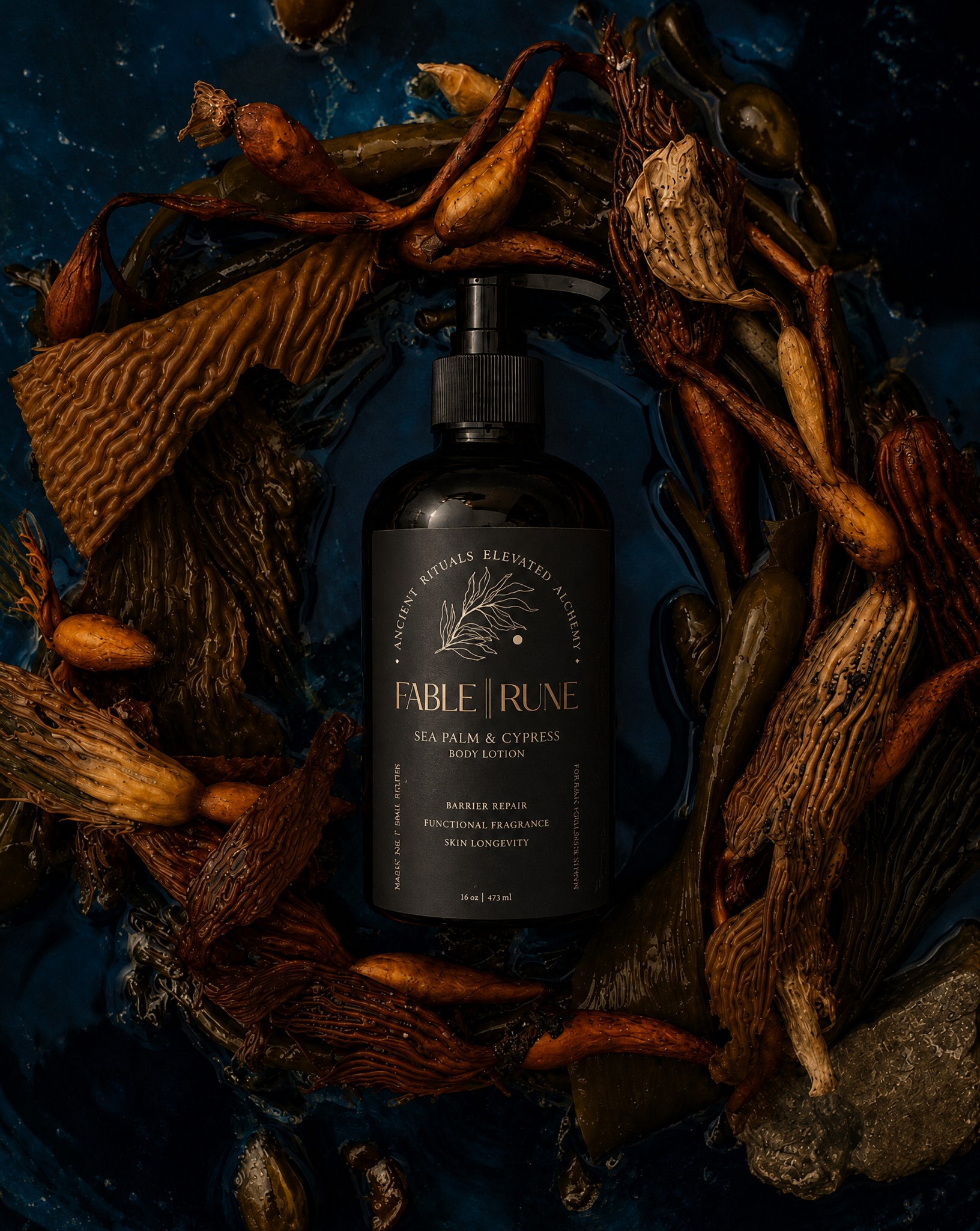 Sea Palm & Cypress Body Lotion | Nourishing Dry Skin | Luxury