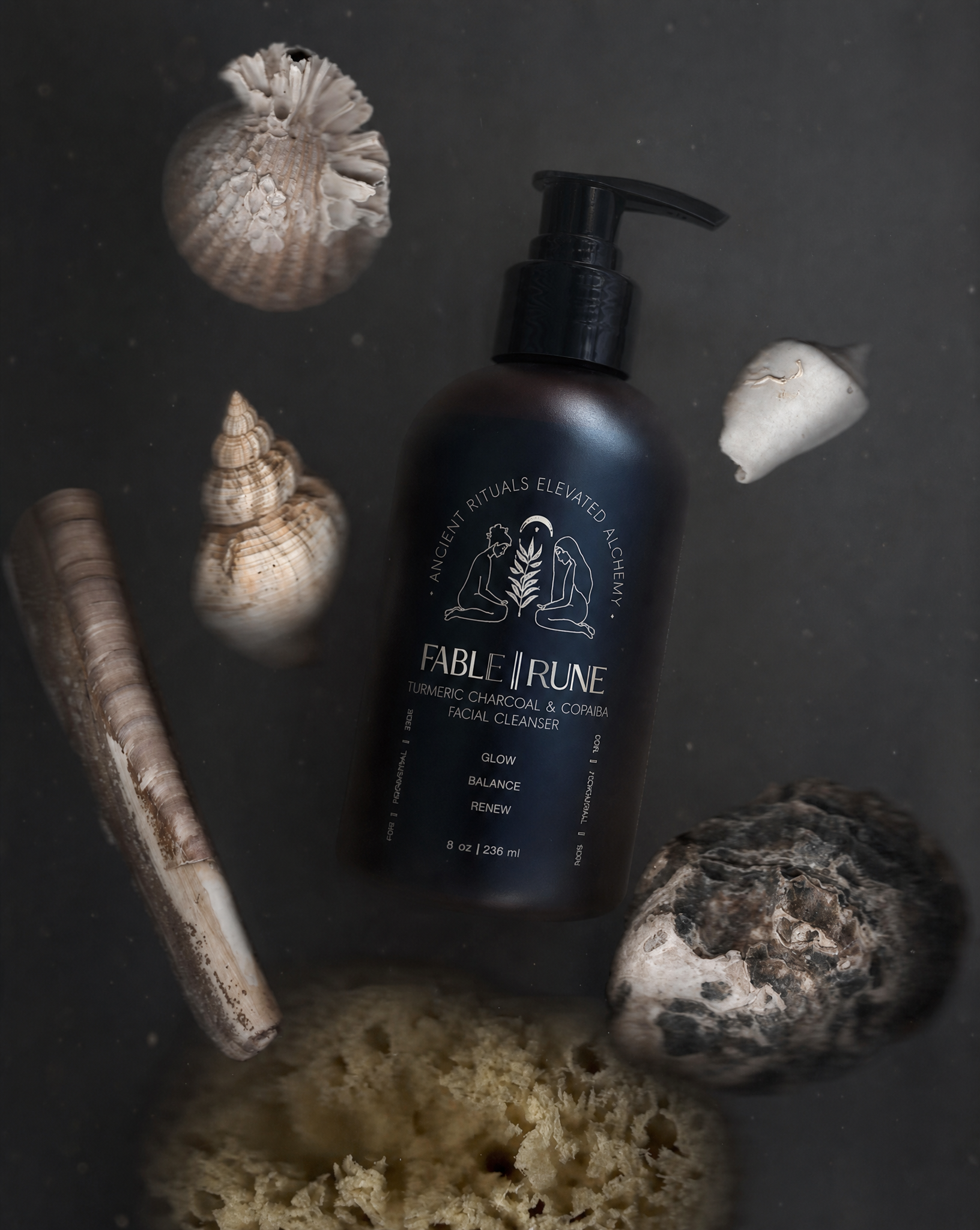 Face Cleanser for Hormonal Acne | Turmeric Charcoal Cleanser