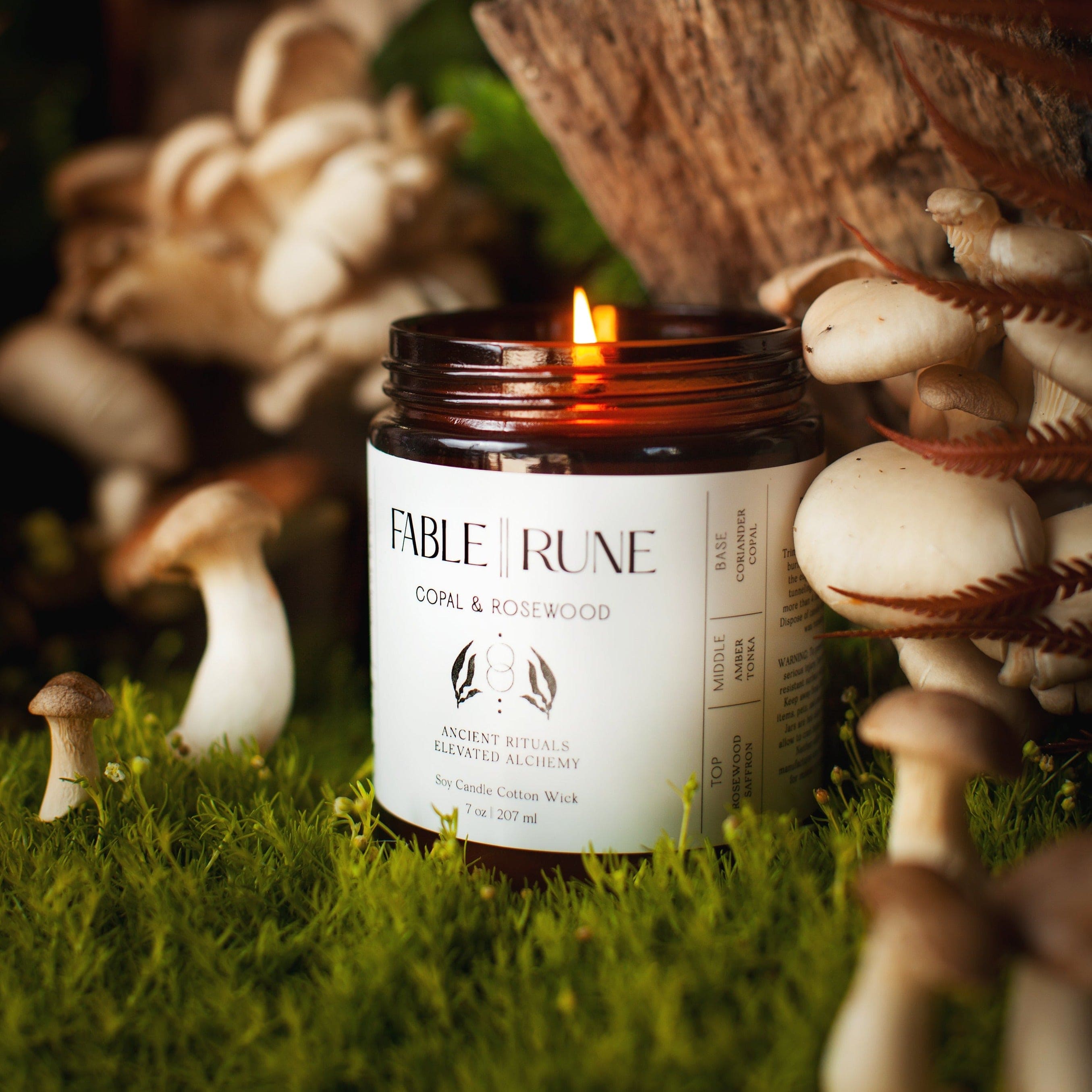Mushroom, Natural Soywax Scented Candle