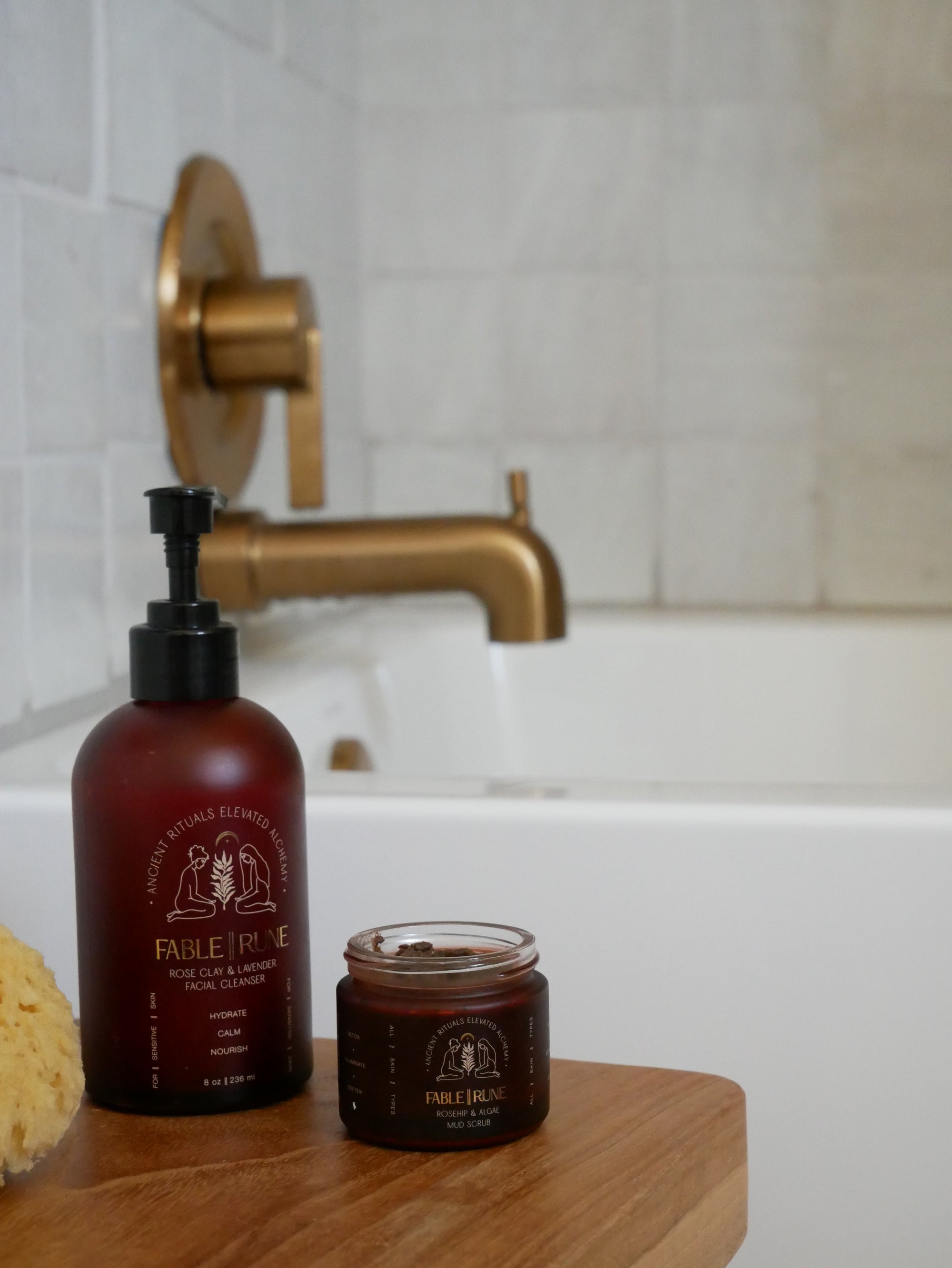 Hydrating Face Cleanser for Dry Sensitive Skin | Rose Clay &amp; Lavender