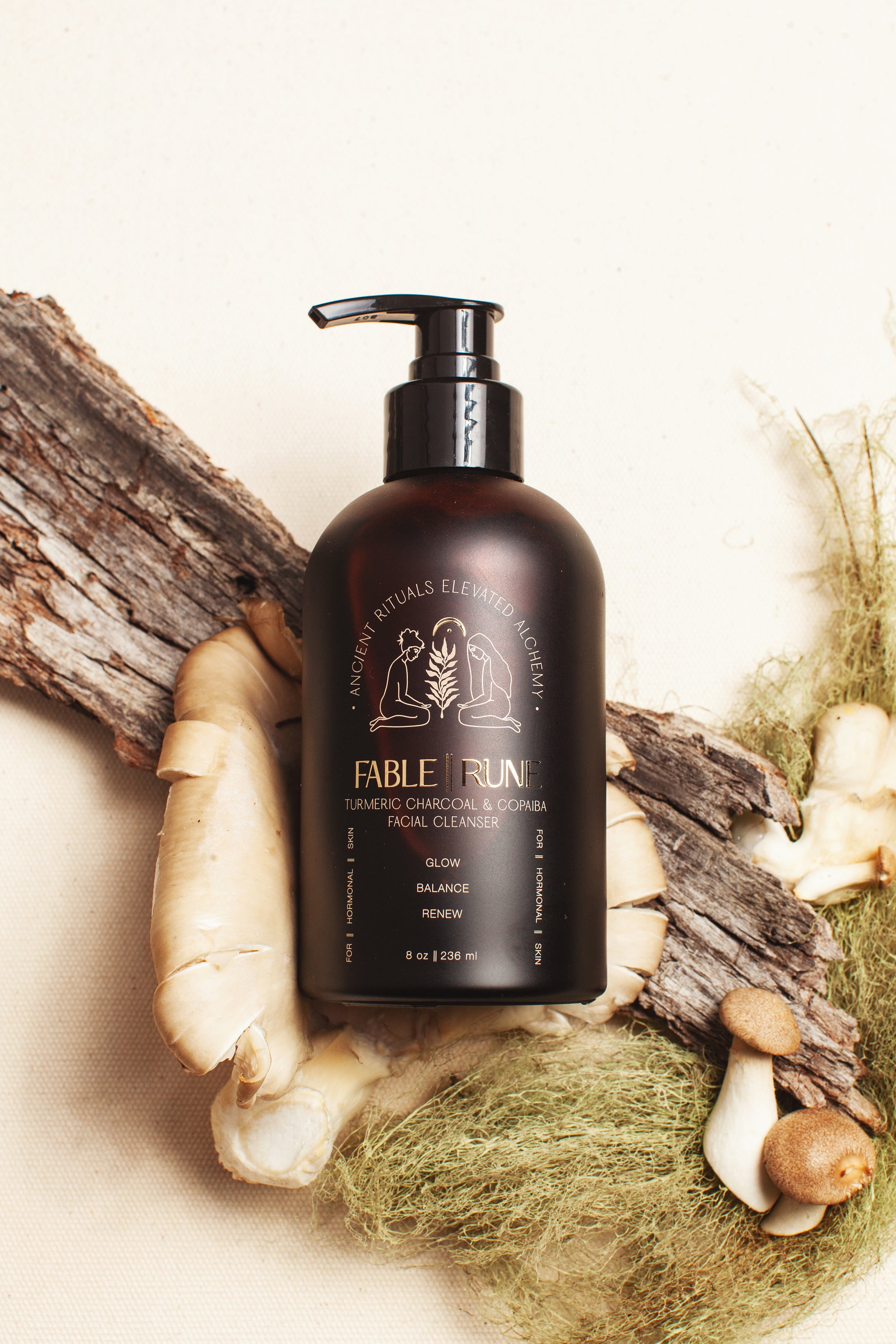 Face Cleanser for Hormonal Breakouts | Turmeric Charcoal &amp; Copaiba