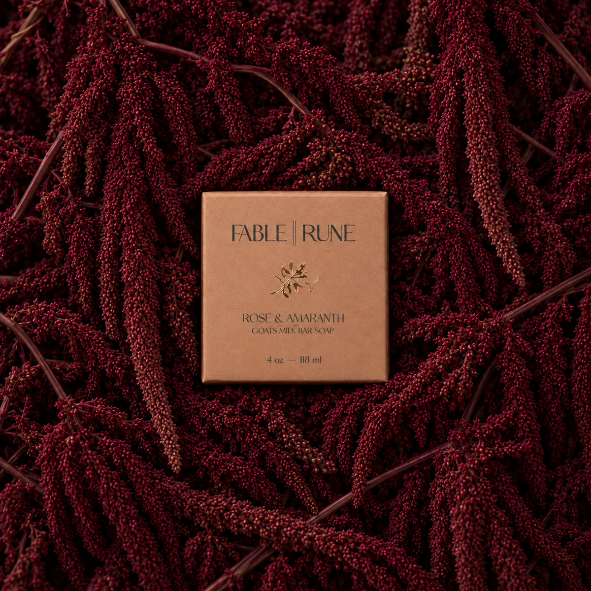 ROSE &amp; AMARANTH GOATS MILK SOAP