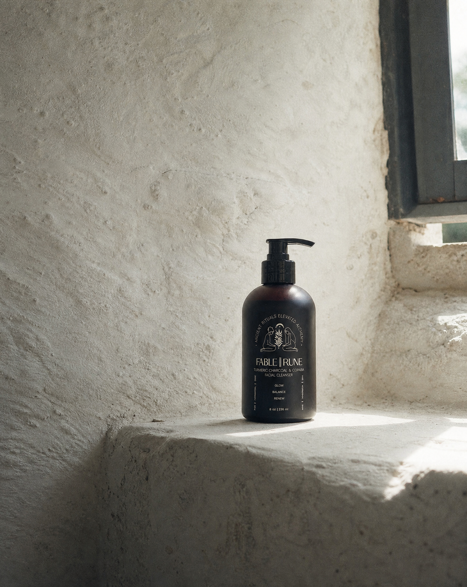 Balancing Face Cleanser for Hormonal Breakouts | Turmeric Charcoal &amp; Copaiba