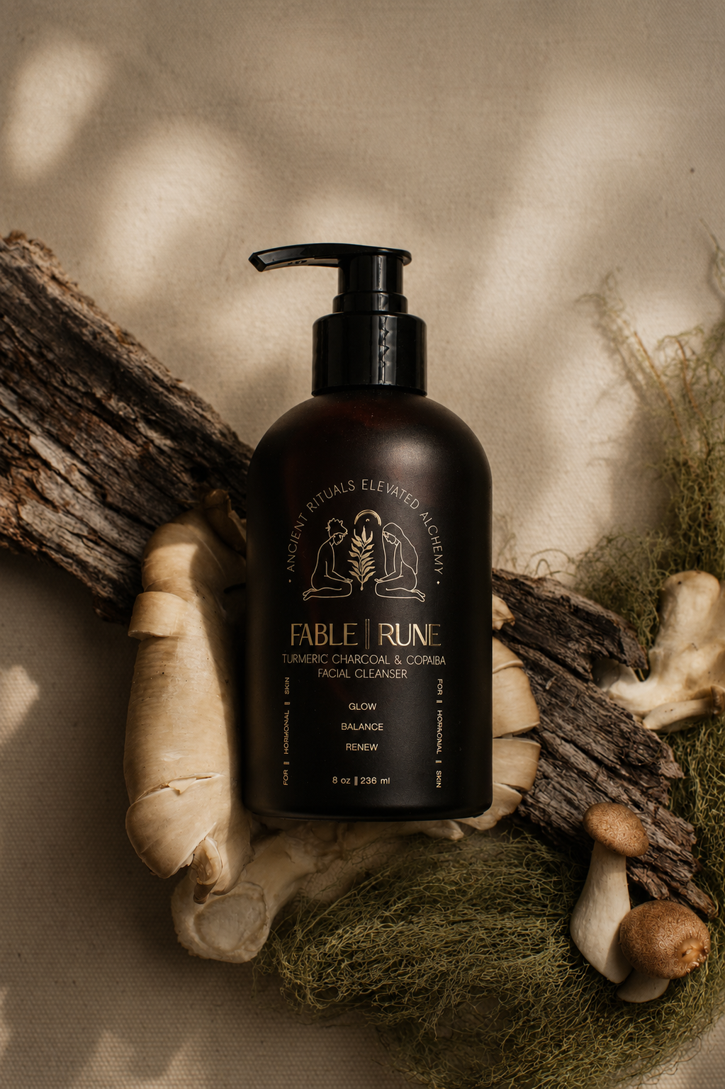 Face Cleanser for Hormonal Acne | Turmeric Charcoal Cleanser