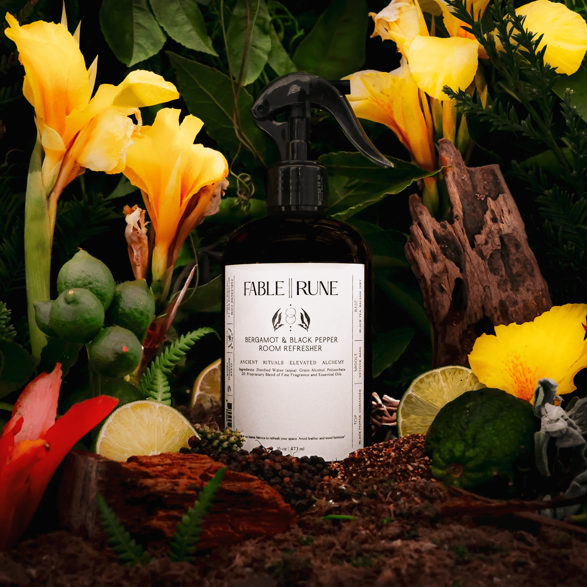 FABLERUNE - BERGAMOT &amp; BLACK PEPPER ROOM REFRESHER - Home Fragrances - FG - RMSP - BERG - 016