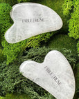 FABLERUNE - WHITE QUARTZ GUA SHA - Add Ons - FG - ADDO - GUASHA